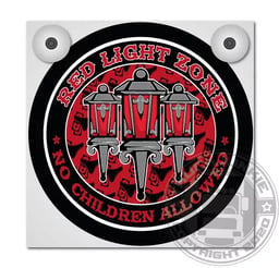Red Light Zone enseigne lumineuse Deluxe Complète