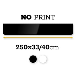 Bavettes noires sans impression 250 x 25, 33 ou 40 cm