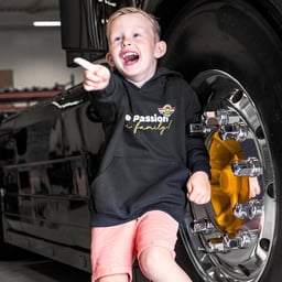 Truckjunkie Felpa per Bambini Una Passione Una Famiglia