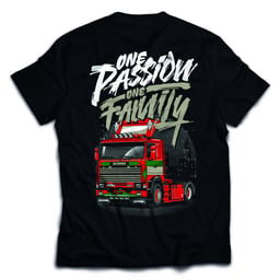 Truckjunkie T-Shirt Une Passion Une Famille Camion Graffiti