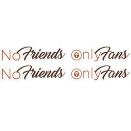 No Friends Only Fans – Deux Couleurs – Set D'autocollants