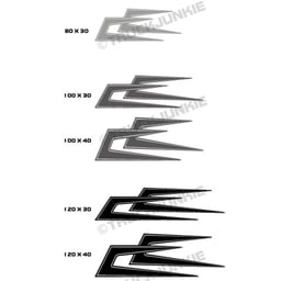 Deense Haken / Deense Bogen Stickerset