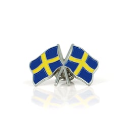 2x Épingle Argent Suède 3x2,2 cm