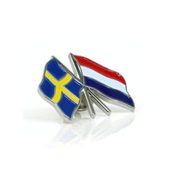 Épingle argentée Suède Italie 3x2,2 cm
