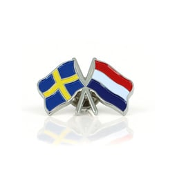 Épingle argentée Suède Italie 3x2,2 cm