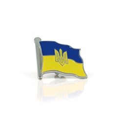 Épingle Ukraine Argent 2,5x2,5cm