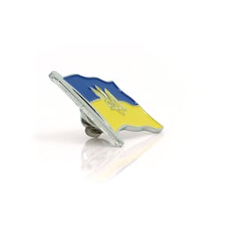 Épingle Ukraine Argent 2,5x2,5cm