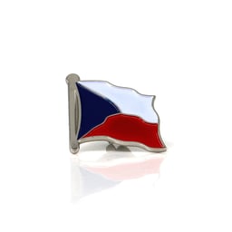 Pin République Tchèque Argent 2,5x2,5cm