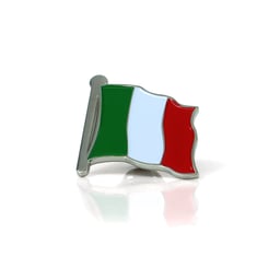 Épingle couleur argent Italie 2,5x2,5cm