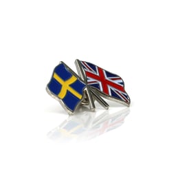 Épingle Argent Suède Allemagne 3x2,2 cm