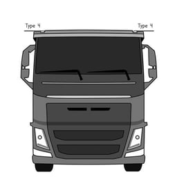 Feux de toit néon pour Volvo 2012+ - Type 4