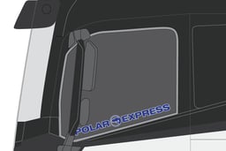 Polar Express Fensteraufkleber Two-Tone