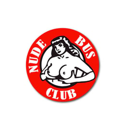 NUDE BUS CLUB Sticker Truck Ø8cm
