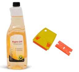 Kit de retrait de colle - dissolvant de colle + grattoir