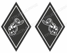 Sticker Bouclier d’Angle - Turbo Duck