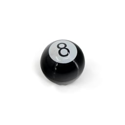 United Pacific 8 Ball Ventieldopjes Zwart - 4 Stuks