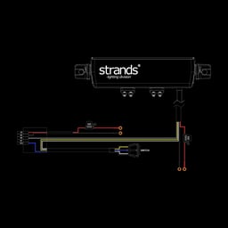 Strands Skylord LED Bar 10" Wit Oranje
