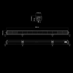 Barre LED Strands Skylord 40'' Blanc Orange