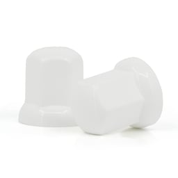 Beam Plastic Wielmoerdoppen Hoog Wit 33mm - 20 Stuks
