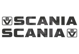 V8 Scania Set D'autocollants De Fenêtre