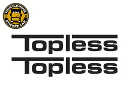 Topless sticker 50, 60, 70, 80 cm