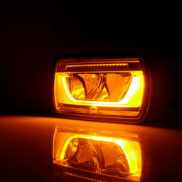 Projecteur Hella Jumbo 320 LED orange/blanc, feu de position