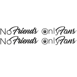 No Friends Only Fans - Autocollants
