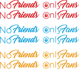 No Friends Only Fans - Autocollants