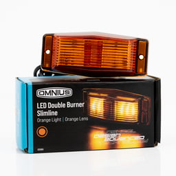 Omnius Slimline LED Dubbelbrander Oranje