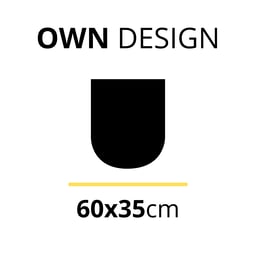 Spatlap Stijf 60 X 35CM Wit - Eigen Design