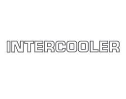 Intercooler Outline Droit – Set D'autocollants