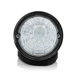 Torpedo Lamp 24V Clear Glass Yellow LEDs Including Screws and Plate