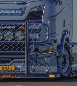Oldskool Konverteringssæt Gul Egnet Til Scania Next Gen S & R Serie Med LED Forlygter Fra 2016