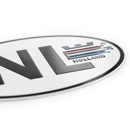 NL Aluminium Emblem Relief 18x11,5cm