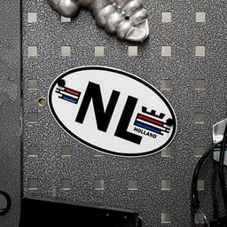 NL Aluminium Emblem Relief 18x11,5cm