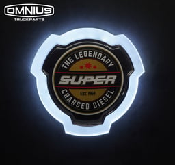 Emblème Illuminé Scania Aspect Mat 24V 95x95mm