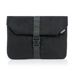 Support pour ordinateur portable Omnius 16 pouces noir aspect Alcantara fermeture à clip