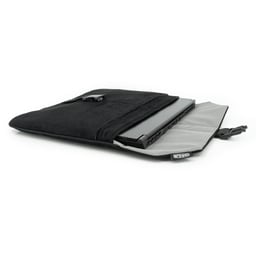 Support pour ordinateur portable Omnius 16 pouces noir aspect Alcantara fermeture à clip