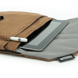 Étui pour tablette Omnius Marron Aspect Alcantara Fermeture à Clip