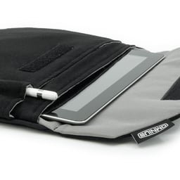 Étui pour tablette Omnius Noir Aspect Alcantara Fermeture Velcro