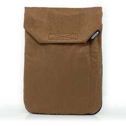Support pour ordinateur portable Omnius 14 pouces marron aspect Alcantara fermeture velcro