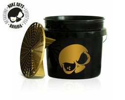 Seau de lavage de voiture Nuke Guys avec garde-gravier 12 litres Logo doré