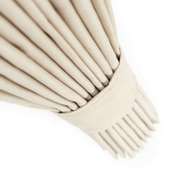 Ensemble basique rideau latéral, bande de fenêtre et rideau 3 arceaux – franges crème et beige