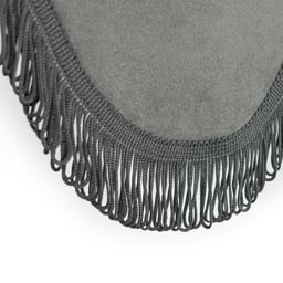 Set di tende Alcantara-Look Set di tende laterali con cinghie di sospensione e fascia per parabrezza con frange 90x225 cm