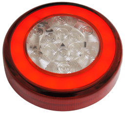 Luce Posteriore Rotonda a LED a 3 Camere 9-32V Ø140mm con Cavo da 2m