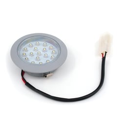 Spot intérieur blanc encastré 24V Ø 55,7mm 18 LED non-dimmable