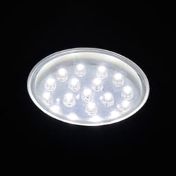 Spot intérieur blanc encastré 24V Ø 55,7mm 18 LED non-dimmable