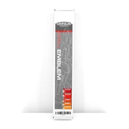 Super Emblème Brillant 45x7cm 8mm Plastique Dur Avec Matériaux de Montage