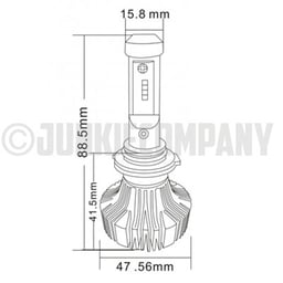 LED-Beleuchtungsset 9-32V 4500 Lumen 6000K 70W Canbus Philips Luxeon Chip ZES EMC Geschützt