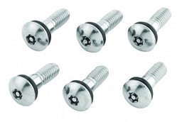 INOX Bulloni Per Coprimozzi Sistema di Fissaggio Anello di Bloccaggio 10 Pezzi
